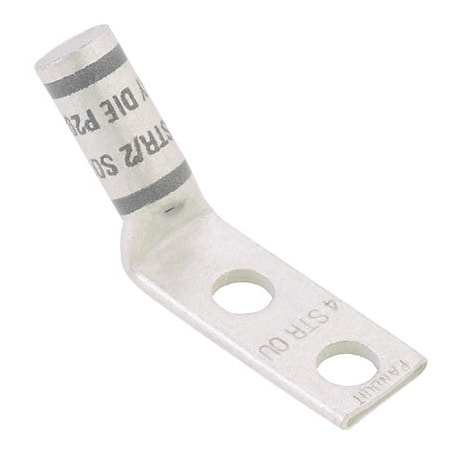 Panduit One-Hole Compression Lug, 6 AWG Max, Standard Barrel, Copper, Blue LCDX6-38DH-L